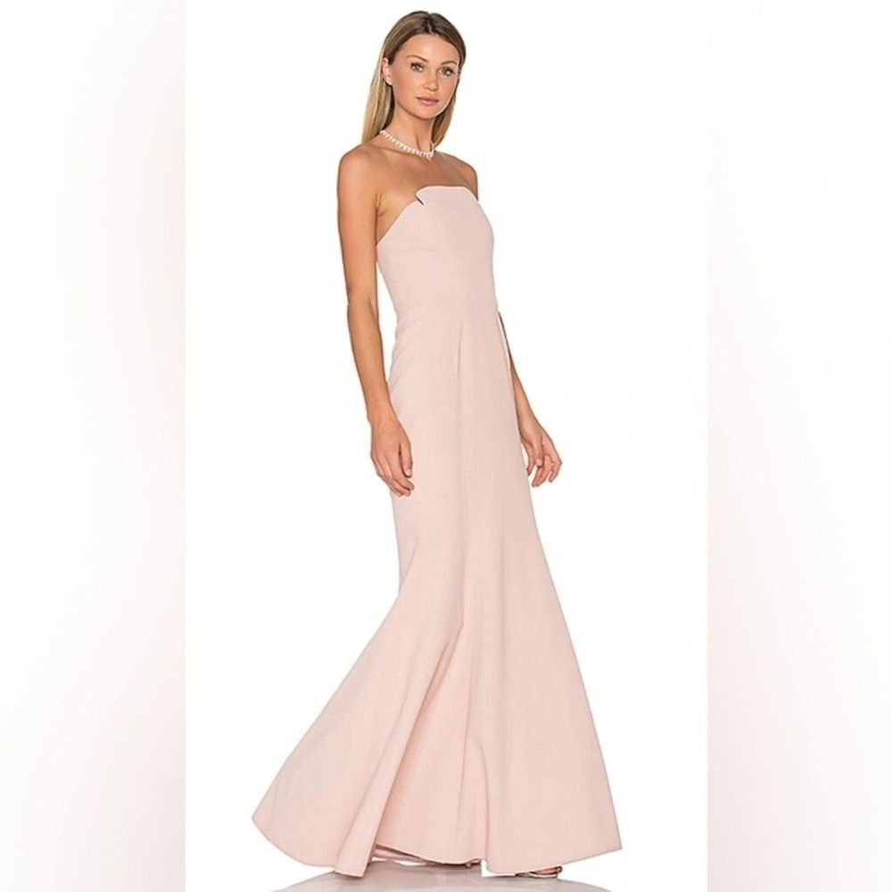 Jill Jill Stuart Rosy Nude Strapless Mermaid Gown 461304 Size 12